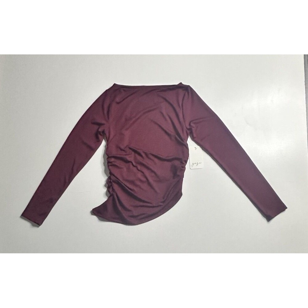 Women's Burgundy Long Sleeve Athletic Top Size S